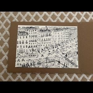 Pauline de Roussy de Sales small original city artwork (damaged)